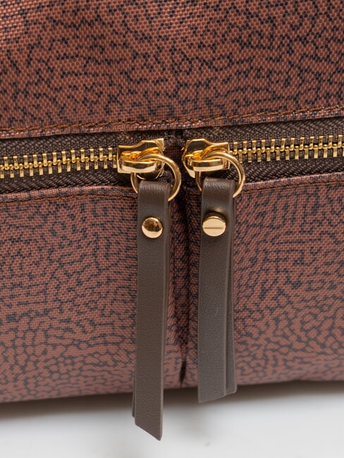 FLEXOS ZIP Mini bolso de hombro terracota - Bolsos Mujer