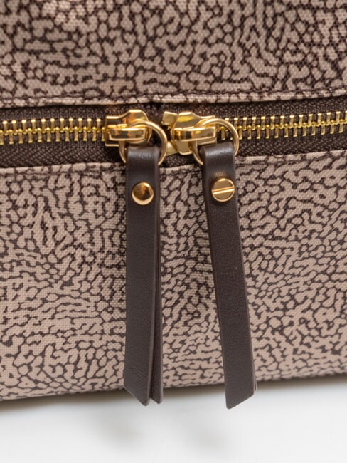 FLEXOS ZIP Mini bolso de hombro marr&oacute;n oscuro/natural - Bolsos Mujer