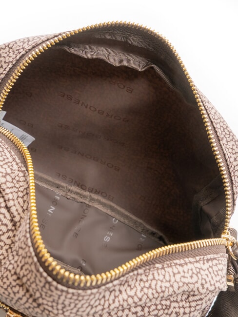 FLEXOS ZIP Mini bolso de hombro marr&oacute;n oscuro/natural - Bolsos Mujer