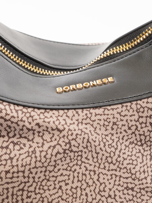 DOWNTOWN Bolso de hombro op natural / negro - Bolsos Mujer