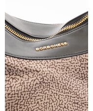 BORBONESE DOWNTOWN Bolso de hombro op natural / negro - Bolsos Mujer - 2