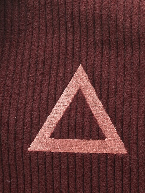 CORDUROY Bolso de mano con correa de muñeca y bandolera Burdeos - Bolsos Mujer