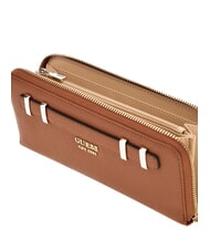 GUESS GREGORIA Cartera grande con cremallera y correa para la muñeca COGNAC - Carteras Mujer - 2