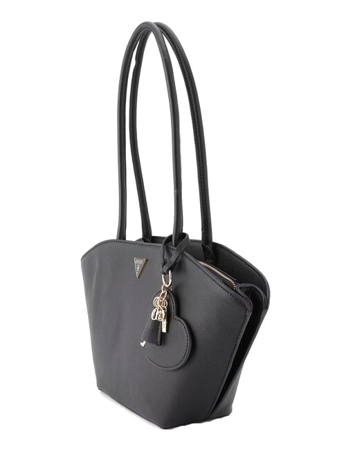 BOLENA Bolso de hombro con charm de corazón NEGRO - Bolsos Mujer