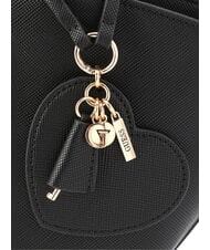 GUESS BOLENA Bolso de hombro con charm de corazón NEGRO - Bolsos Mujer - 4