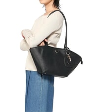 GUESS BOLENA Bolso de hombro con charm de corazón NEGRO - Bolsos Mujer - 6