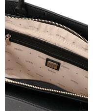 GUESS BOLENA Bolso de hombro con charm de corazón NEGRO - Bolsos Mujer - 7