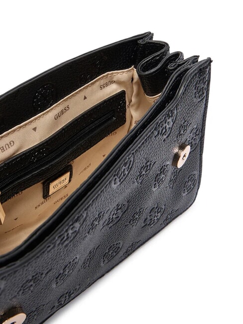 CRESIDIA II Bolso de hombro con solapa logotipo negro - Bolsos Mujer