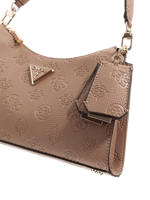 CRESIDIA II Bolso de hombro con cremallera logotipo de color topo oscuro - Bolsos Mujer