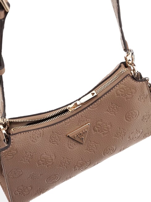 CRESIDIA II Bolso de hombro con cremallera logotipo de color topo oscuro - Bolsos Mujer