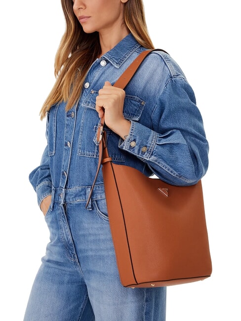 MERIDIAN 2 Bolso tipo cubo con bolsa COGNAC - Bolsos Mujer