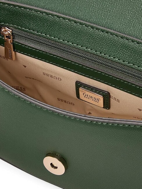 MIMINA Bolso de hombro con solapa bosque - Bolsos Mujer