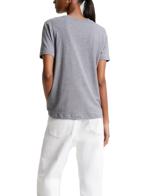 TH 1985 Camiseta de algodón gris jaspeado medio - camiseta