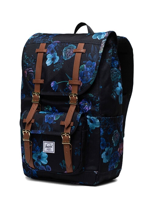 LITTLE AMERICA MID mochila mediana noche floral - Mochilas Escuela & Tiempo Libre