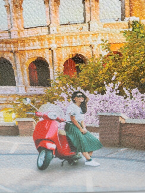 YESBAG Bolso de hombro con estampado Amor italiano - Bolsos Mujer