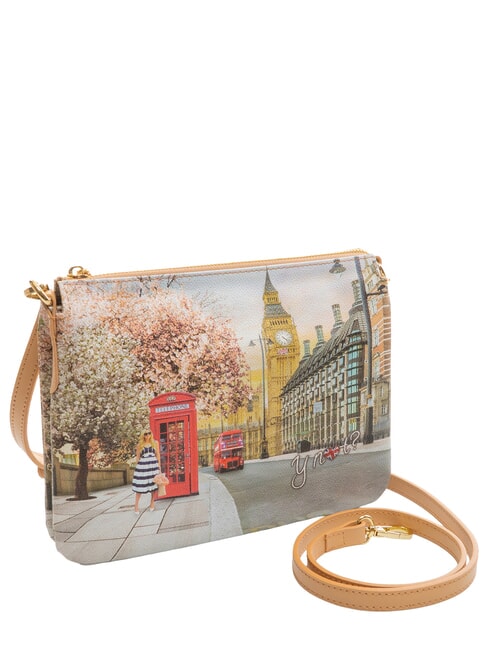 YESBAG Bolso de hombro con estampado Rosa inglesa - Bolsos Mujer