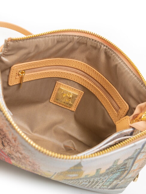 YESBAG Bolso de hombro con estampado Rosa inglesa - Bolsos Mujer