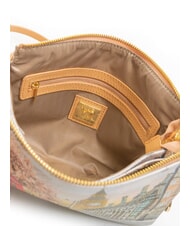 YNOT YESBAG Bolso de hombro con estampado Rosa inglesa - Bolsos Mujer - 5