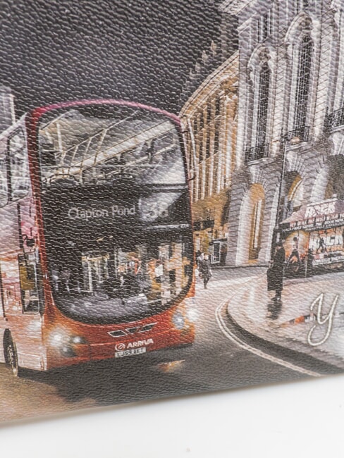 YESBAG Clutch Bolso de mano con bandolera Londres de noche - Bolsos Mujer