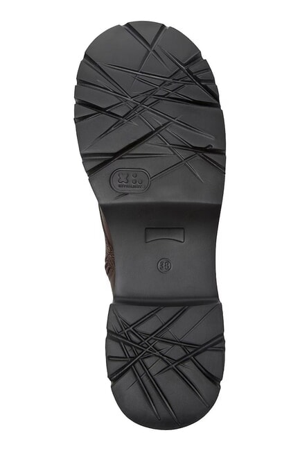 MILAH Botines de piel marrón oscuro - Zapatos Mujer