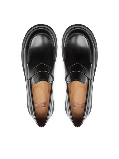 MILAH mocasines de cuero negro - Zapatos Mujer