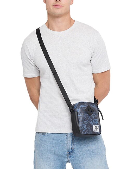 HERITAGE Monedero pequeño roca de pizarra azul acero - Bandoleras Hombre