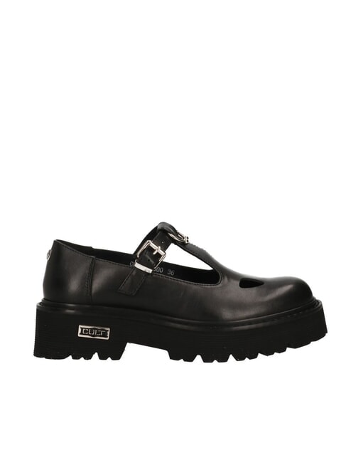 SLASH 4216 Mocasines Mary Jane de cuero negro - Zapatos Mujer