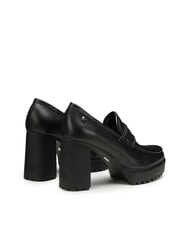 CULT JAGGER 4107 Mocasines de piel de tacón alto negro - Zapatos Mujer - 4