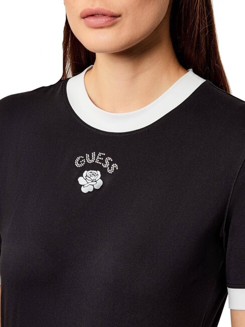 MINI ROSE Camiseta de manga corta de corte entallado jetbla - camiseta