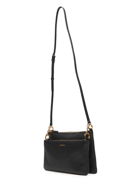 YVONNE Bolso de hombro, en piel negro - Bolsos Mujer