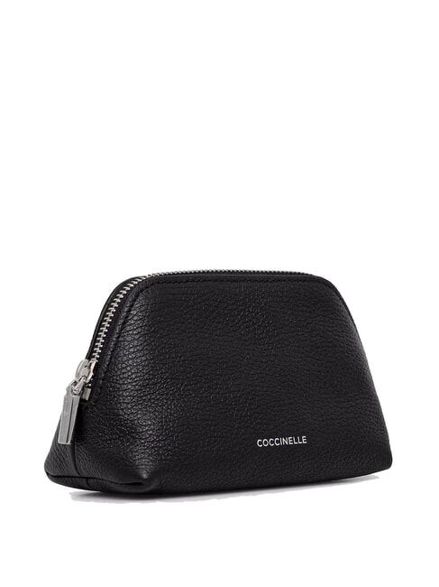 HELGA Estuche de belleza de cuero negro - Carteras de mano & Neceser