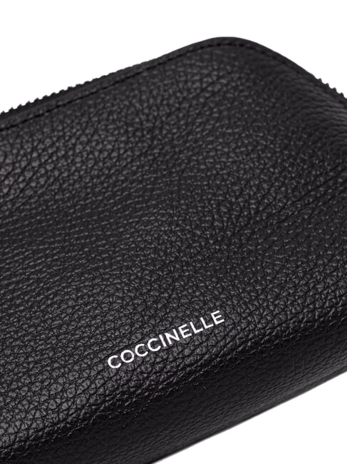 HELGA Estuche de belleza de cuero negro - Carteras de mano & Neceser