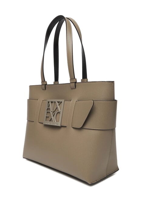 A|X BUCKLE Bolso shopper de hombro lubina marrón - Bolsos Mujer