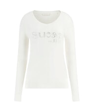 GUESS SAYLOR LOGO  Su&eacute;ter gris topo de seda - Su&eacute;teres de mujer - 5