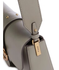 PINKO LOVE ONE SLOUCHY Mini bolso de hombro de piel nogal-oro antiguo - Bolsos Mujer - 3