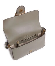 PINKO LOVE ONE SLOUCHY Mini bolso de hombro de piel nogal-oro antiguo - Bolsos Mujer - 4