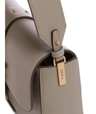 PINKO LOVE ONE CLASSIC SLOUCHY Bolso de hombro de piel nogal-oro antiguo - Bolsos Mujer - 4