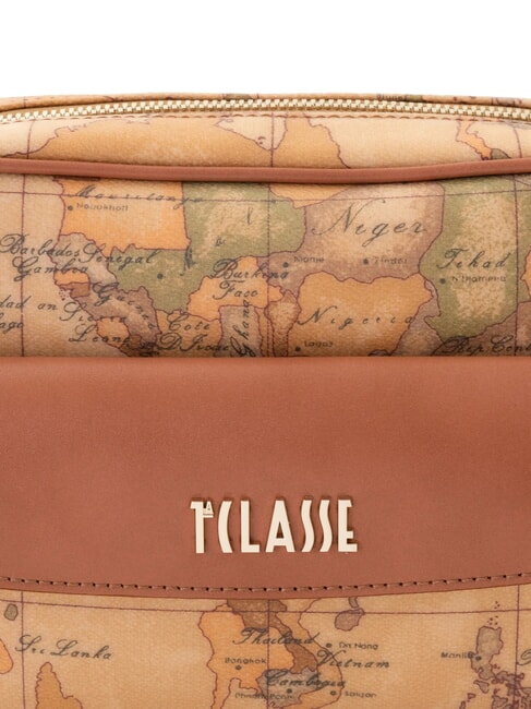 GEO CLASSIC Bolso de hombro tipo reportero con bolsillo NATURAL - Bolsos Mujer