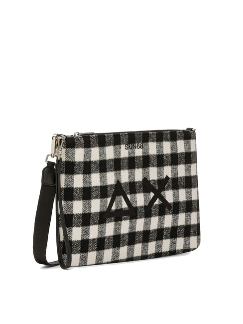 TARTAN Bolso de mano con poliserina y bandolera negro - Bolsos Mujer