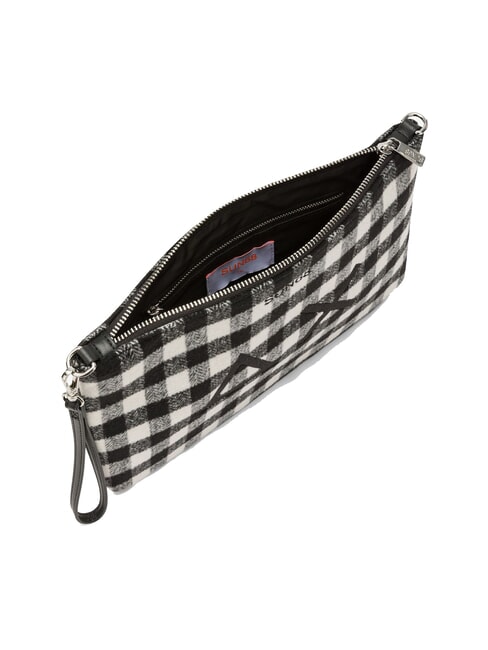 TARTAN Bolso de mano con poliserina y bandolera negro - Bolsos Mujer