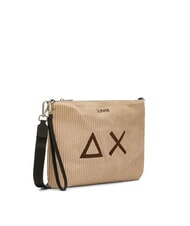 SUN68 CORDUROY Bolso de mano con correa de muñeca y bandolera beige - Bolsos Mujer - 2