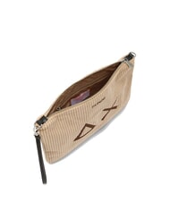 SUN68 CORDUROY Bolso de mano con correa de muñeca y bandolera beige - Bolsos Mujer - 3