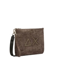 SUN68 VELVET Bolso de mano con poliserina y bandolera lodo - Bolsos Mujer - 2