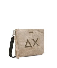 SUN68 VELVET Bolso de mano con poliserina y bandolera beige - Bolsos Mujer - 2