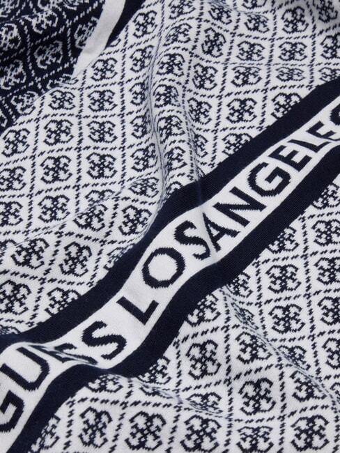 SEVYN 4G LOGO Bufanda 4g crema y azul - Bufandas