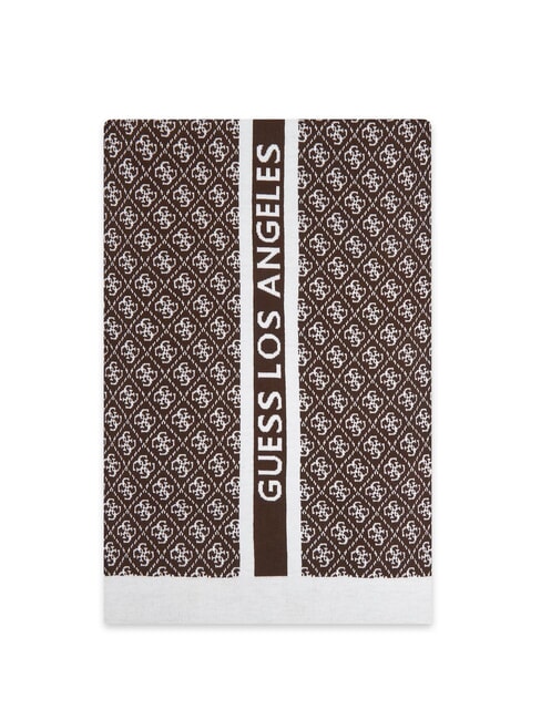 SEVYN 4G LOGO Bufanda 4 g de marrón y crema - Bufandas