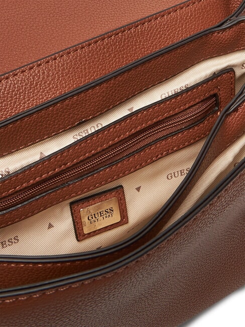 GREGORIA Bolso de hombro con solapa COGNAC - Bolsos Mujer