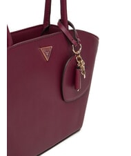 GUESS BOLENA Bolso de hombro con charm de coraz&oacute;n vino - Bolsos Mujer - 3