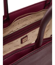 GUESS BOLENA Bolso de hombro con charm de coraz&oacute;n vino - Bolsos Mujer - 6