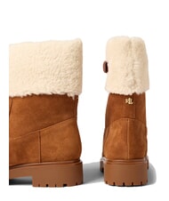 RALPH LAUREN ALLYSON Botines de piel de oveja y ante lauren tan2 - Zapatos Mujer - 7